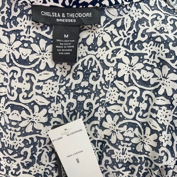 CHELSEA & THEODORE NWT Cotton dress flowy sleeveless - Picture 5 of 10